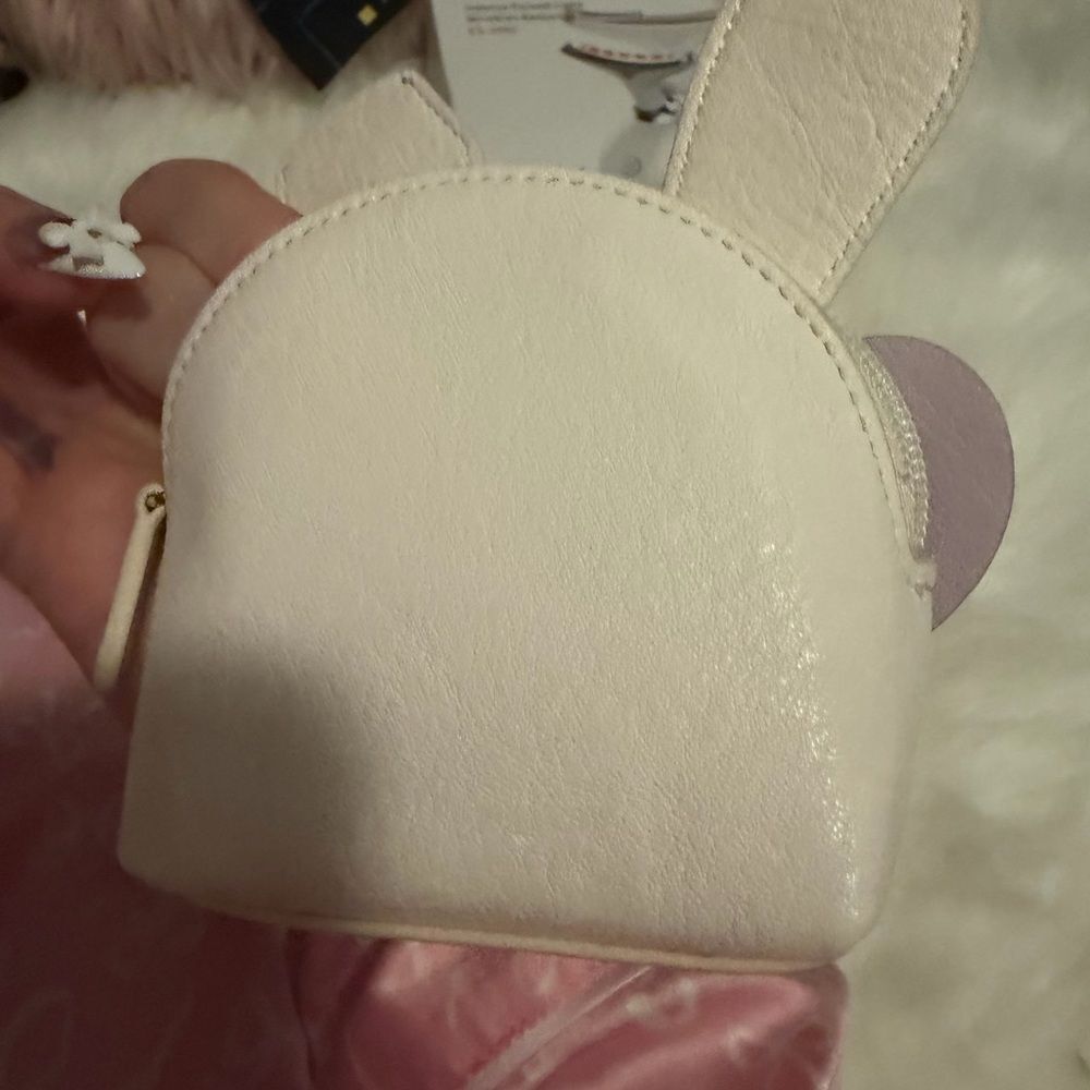 Cute Bunny Sunglasses Pouch - Pink and Cream - Picture 3 of 3